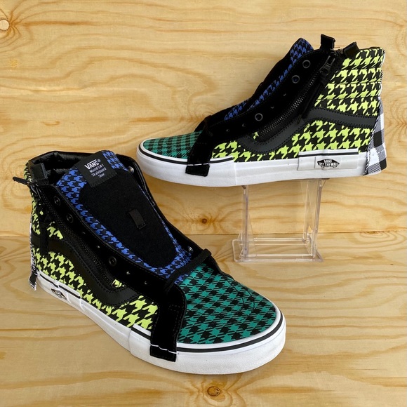 VANS SK8 HI TOP Multicolor Suede/Canvas Shoes - Picture 7 of 8
